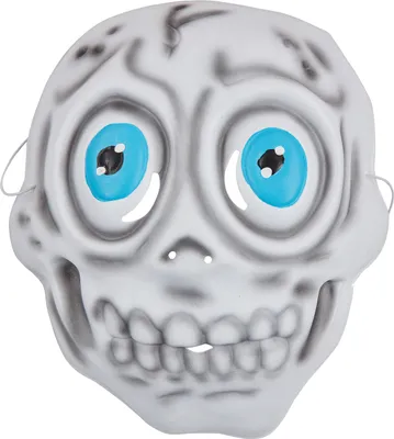 Produktbild von Rubies 6240347 - Kindermaske Skelett, Maske mit Gummiband, Kinder Kostüm Zubehör