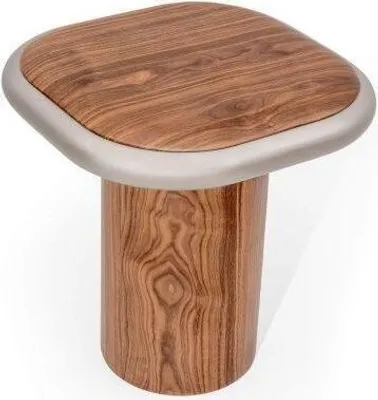 Image de Table d'appoint de salon marron clair Table basse design en bois