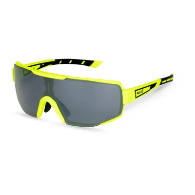 Image de Lunettes de vélo AGU Bold, anti-buée, couleur jaune fluo/gris