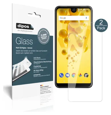Produktbild von 2x Schutzfolie für Wiko View 2 - Anti-Shock 9H Folie dipos Glass Displayfolie