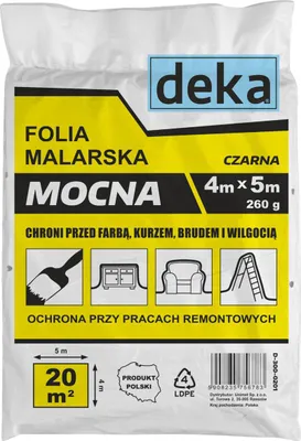 Produktbild von Starke Schwarze Malerfolie 4*5M 300G - D-300-0201