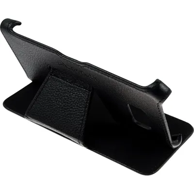 Produktbild von PhoneNatic Echt-Lederhülle kompatibel mit Samsung Galaxy Note FE - Leder-Case schwarz + Glasfolie
