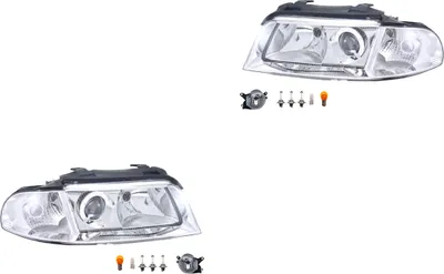 Produktbild von Scheinwerfer Satz passend für Audi A4 8D 02/99-11/00 H7 H7 +Nebel+Leuch. 8D0941029AK 8D0941030AK 8D0941699B 8D0941700B Johns