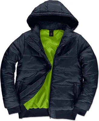 Image de B&C JM940 | Veste Superhood /Men - Couleur : Navy/Neon Green - Taille : S