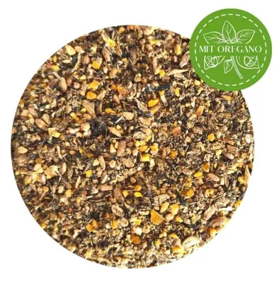 Zdjęcie produktu dla 25 kg Premium mączka dla niosek PLUS z oregano - pasza dla kurcząt, gęsi i kaczek