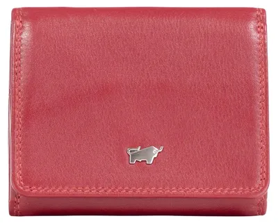 Imagen del producto de Cartera pequeña GOLF con tecnología RFID, color rojo, uni, de cuero. Incluye dos compartimentos para tarjetas