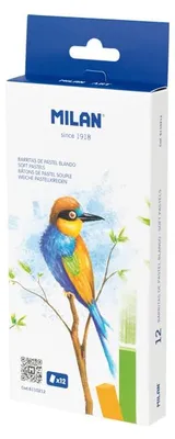 Pastellkreiden Set, 12 Stück, 65 x 10 mm, für Künstler