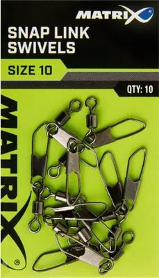 Obrázok produktu pre Fox Matrix Snap Link Swivels - 10 karabín, veľkosť:16