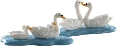 Productafbeelding van Kerstfiguur Swans set of 2 LEMAX