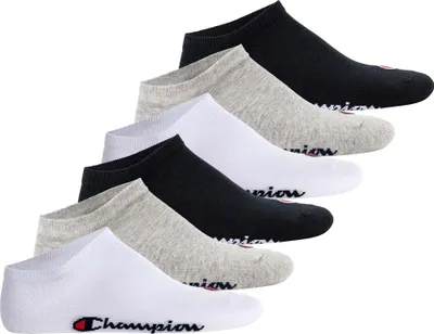 Produktbild von Champion Uni Sneaker Socken, 6er Pack - Sneaker Socken Basic, Logo Schwarz/Weiß/Grau EU 39-42