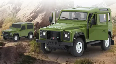 Produktbild von Land Rover Defender 1:24 grün 27MHz