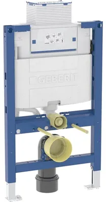 Immagine prodotto di GEBERIT Duofix elemento da parete per WC altezza di montaggio 820 mm Azionamento dall'alto e dal davanti con cassetta da incasso Omega 111.003.00.2