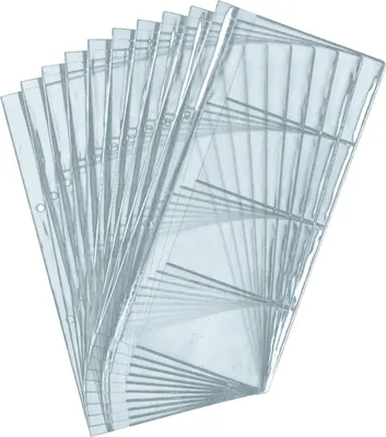 Obrázek produktu pro Durable 2387-19, 8 kapsy/kapes, 90 x 57 mm, 80 pohlednice/pohlednic, Průhledná, Polypropylen (PP), 10 listy