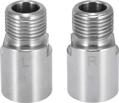 Produktbild von 1 Paar Fahrrad Pedal Verlängerung Adapter Links Rechts 20mm Silber Ton