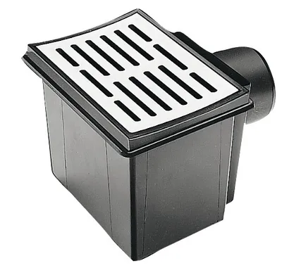 Produktbild von Kellerablauf 15 x 15 cm senkrecht DN 100 Edelstahlrost