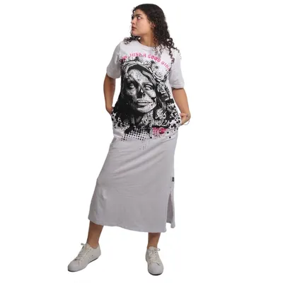 Zdjęcie produktu dla Yakuza Damskie Good Girls Maxi T-Shirt Sukienka, Biały, XXL