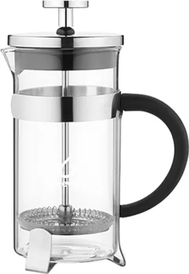 Produktbild von KAUFGUT 122215 Filterkanne Gramglas/Edelstahl 350 Milliliter, mehrfarbig