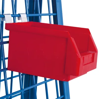 Produktbild von VARIOfit Materialkiste, rot 140x230x130mm für Werkstückwagen