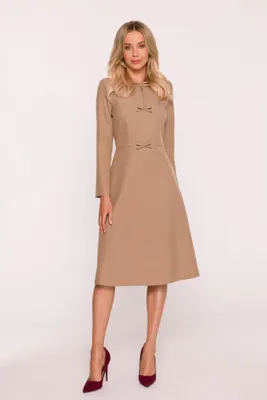 Zdjęcie produktu dla Stylove Sukienka damska midi Marau S413 beżowa M