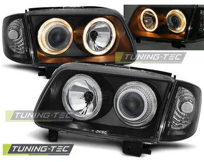 Produktbild von Scheinwerfer Angel Eyes Schwarz passend für VW POLO 6N2 10.99-10.01