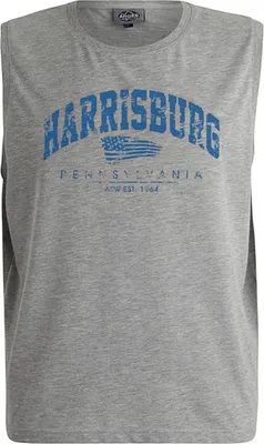 Produktbild von Übergrößen Tanktop Harrisburg Blau AHORN SPORTSWEAR Grey Melange 8XL