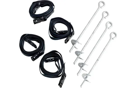 Produktbild von EXIT Trampolin Anker-Set (4 Stück), Trampolin Verankerungsset, Bodenanker, Sturmsicherung