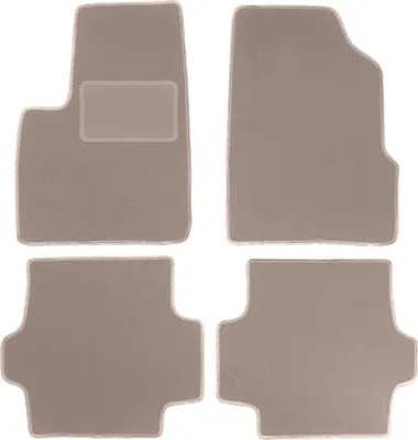 Zdjęcie produktu dla Welurowe dywaniki samochodowe do Chrysler Pacifica SUV (2003-2008) - beżowe dywaniki podłogowe LUX komplet (4 szt.)