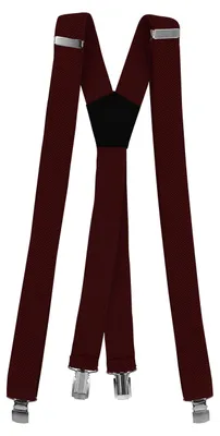 Produktbild von Fabio Farini - 1 Stück Schmales Y-Design mit 2,5cm Breite verstellbar mit extra starken Clipverschluss, Brombeere