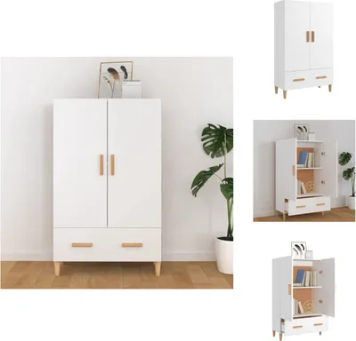 Image de vidaXL Highboard Blanc 70x31x115 cm Bois composite - Sideboards