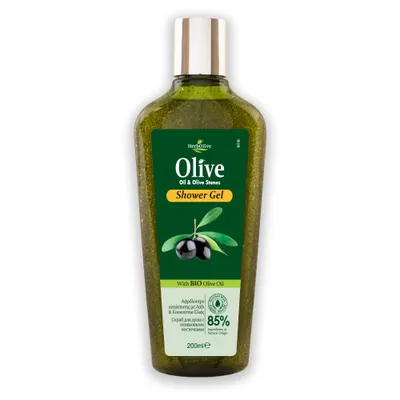 Zdjęcie produktu dla Herbolive Peeling pod prysznic z pestkami oliwek, 200 ml