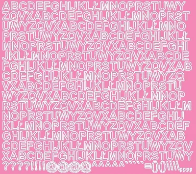 Immagine prodotto di Lettere adesive, 1 cm, rosa opaco
