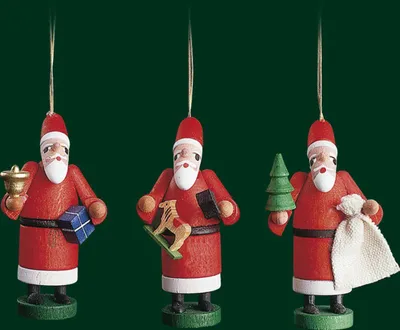Obrázek produktu pro Ozdoby na vánoční stromek Father Christmas výška= 7cm NOVINKA