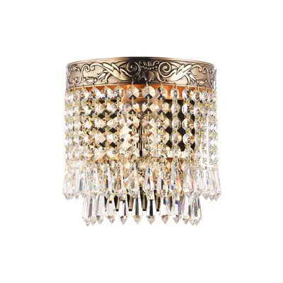 Zdjęcie produktu dla Lampa sufitowa, metal antyczny w kolorze złotym, E27, D 18,4 cm