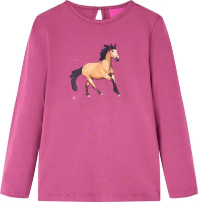 Produktbild von Möbel Kinder-Langarmshirt Himbeerrot 116 - Langarmshirts &15125
