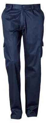 Immagine prodotto di Pantaloni da lavoro da uomo Sir Safety BREEZE in cotone con elastico in vita, blu, taglia 52, blu navy