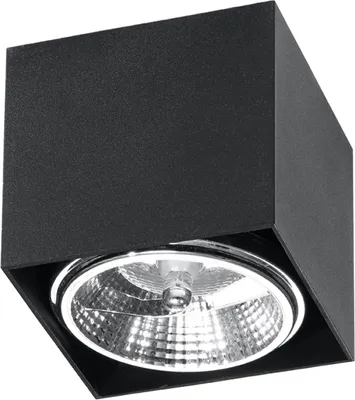 Produktbild von Deckenleuchte BLAKE schwarz 1xGU10/ES111 10W Aluminium 11x12x12cm Sollux Lighting