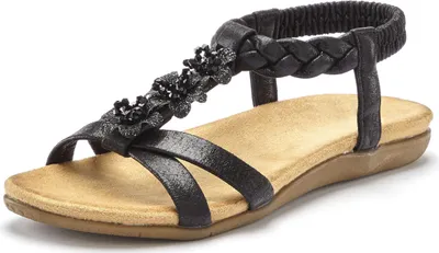 Produktbild von LASCANA Sandale Sommerschuh, Sandalette, offener Schuh, schwarz Größe 40