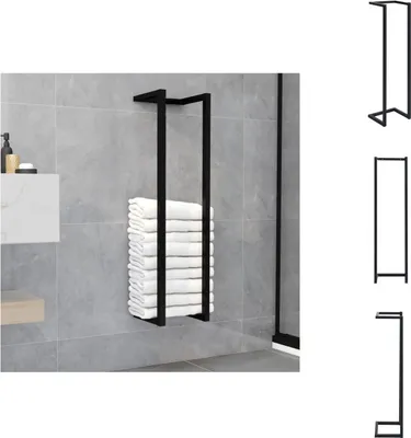 Obrázok produktu pre vidaXL Stojan na uteráky čierny 25x20x95 cm žehlička - Stojan na uteráky