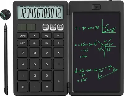 Image de Calculatrice scientifique de bureau avec bloc-notes 2 en 1 et stylet