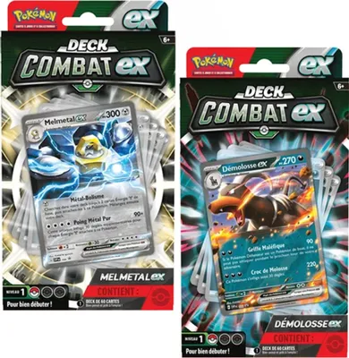 Produktbild von Pokemon, JCC Kampfdeck mit 60 Karten Zufällig zwischen Melmetal EX und Demoloss EX, Mehrfarbig