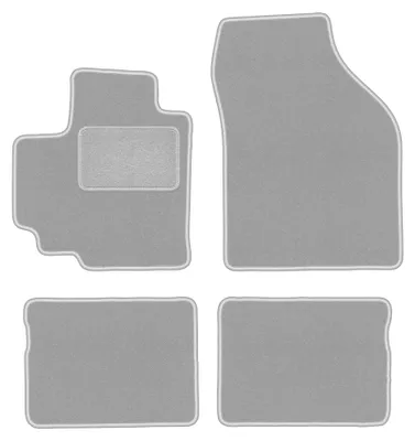 Image de Tapis de sol en moquette pour Suzuki Celerio 2014- (à hayon) – jeu 4 pièces, gris, sur mesure – Wielganizator OSLO