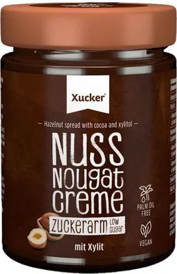 Produktbild von Xucker Nuss-Nougat Creme, zuckerarme Creme mit Xylit, 300g