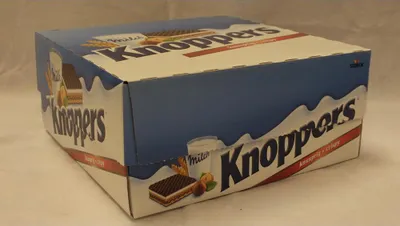 Produktbild von Knoppers knusprige Schokoladen-Milchcreme Waffeln 24 x 24g (crispy)