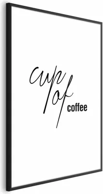 Produktbild von Posterpapier Poster - Cup of Coffee 21x30 cm Text m-A-0874-ao-a
