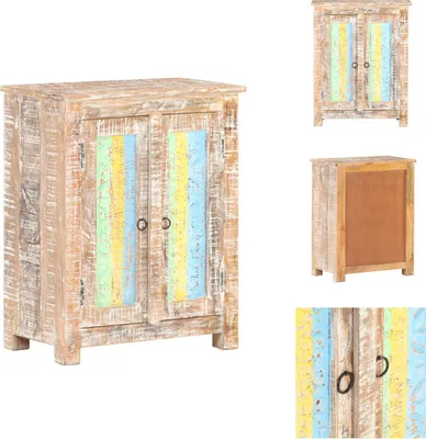Produktbild von vidaXL Sideboard 61x35x76 cm Raues Akazienholz -  Sideboards