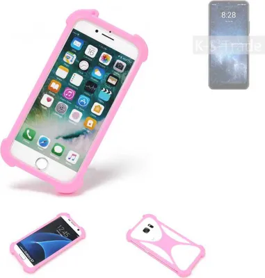 Produktbild von K-S-Trade Handy Hülle kompatibel mit Sharp Rouvo V Schutz Hülle Bumper Silikon Schutz Hülle Cover Case Silikoncase Silikonbumper TPU Softcase