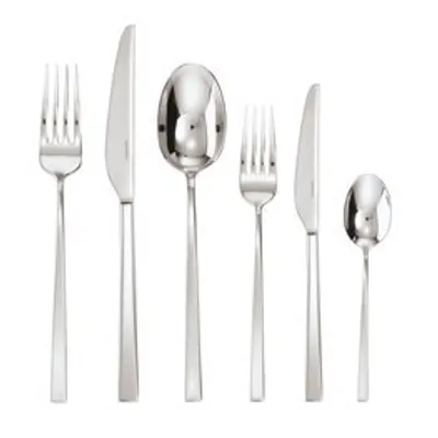Immagine prodotto di Sambonet S0277 Linea Q Set da tavola, 6 pezzi, acciaio inossidabile argentato