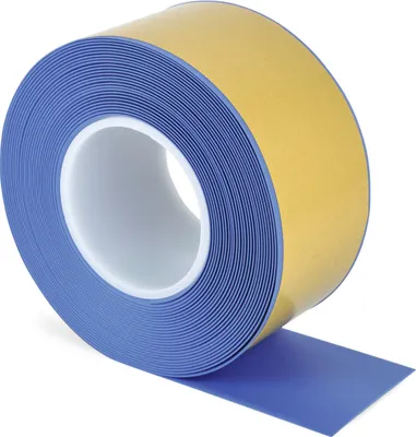 Produktbild von Dreifke® Bodenmarkierungsband WT-500 mit abgeschrägten Kanten, PVC, Blau, 75 ...