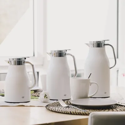 Zdjęcie produktu dla Alfi dzbanek próżniowy Skyline, termos, stal nierdzewna, Coconut White Matt, 1,5 l, 1321211150