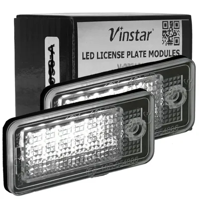 Produktbild von Vinstar LED Kennzeichenbeleuchtung kompatibel mit AUDI A3 8P A4 B6 B7 A5 8F A6 4F A8 D4 Q7 4L
